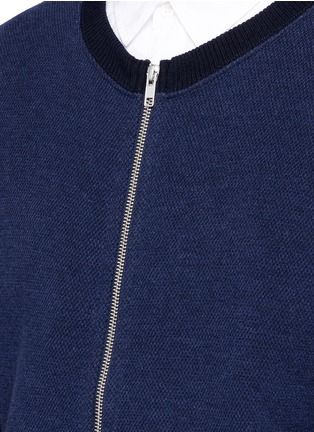 Detail View - Click To Enlarge - COMME DES GARÇONS HOMME - Reverse sweatshirt jersey jacket
