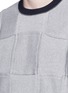 Detail View - Click To Enlarge - COMME DES GARÇONS HOMME - Patchwork knit sweatshirt