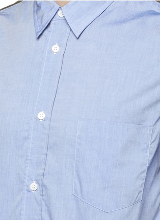 Detail View - Click To Enlarge - COMME DES GARÇONS HOMME - Canvas back chambray shirt