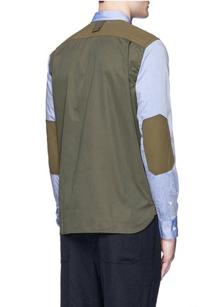 Back View - Click To Enlarge - COMME DES GARÇONS HOMME - Canvas back chambray shirt