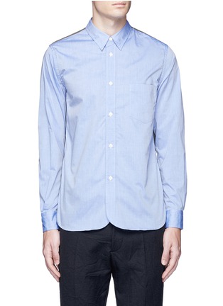Main View - Click To Enlarge - COMME DES GARÇONS HOMME - Canvas back chambray shirt