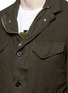 Detail View - Click To Enlarge - COMME DES GARÇONS HOMME - Garment dyed zip soft canvas blazer