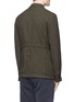 Back View - Click To Enlarge - COMME DES GARÇONS HOMME - Garment dyed zip soft canvas blazer