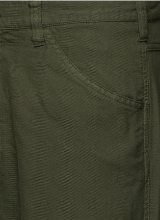 Detail View - Click To Enlarge - COMME DES GARÇONS HOMME - Garment dyed serge pants