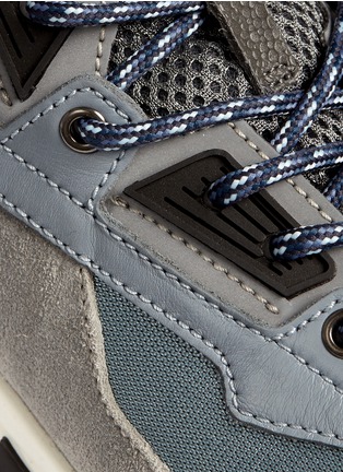 Detail View - Click To Enlarge - LANVIN - Mixed media running sneakers