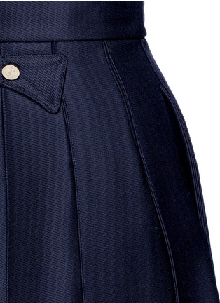 Detail View - Click To Enlarge - THOM BROWNE  - Cavalry twill pleated skirt