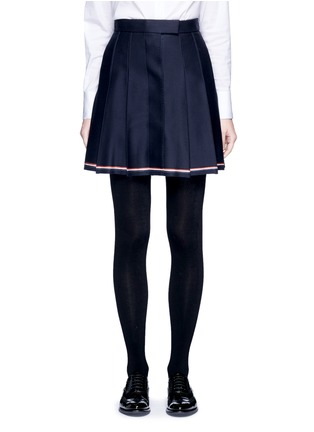Main View - Click To Enlarge - THOM BROWNE  - Cavalry twill pleated skirt