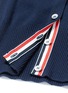 Detail View - Click To Enlarge - THOM BROWNE  - Stripe sleeve button cashmere cardigan