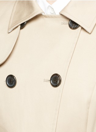 Detail View - Click To Enlarge - THOM BROWNE  - 'Mackintosh' pleated cotton trench coat