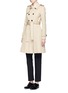 Figure View - Click To Enlarge - THOM BROWNE  - 'Mackintosh' pleated cotton trench coat