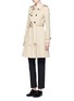 Figure View - Click To Enlarge - THOM BROWNE - 'Mackintosh' pleated cotton trench coat