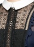 Detail View - Click To Enlarge - SELF-PORTRAIT - Balloon sleeve guipure lace chiffon blouse