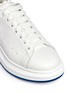 Detail View - Click To Enlarge - ALEXANDER MCQUEEN - 'Oversized Sneaker' in leather with buffalo embossed collar