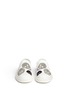 Front View - Click To Enlarge - ALEXANDER MCQUEEN - Skull suede appliqué leather skate slip-ons