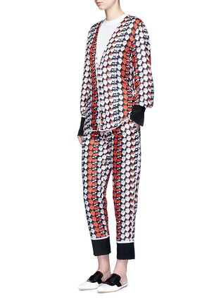 Figure View - Click To Enlarge - VICTORIA, VICTORIA BECKHAM - Strawberry cherry print silk twill pyjama pants