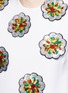 Detail View - Click To Enlarge - VICTORIA, VICTORIA BECKHAM - Floral patch embroidery crepe dress