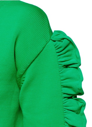 Detail View - Click To Enlarge - VICTORIA, VICTORIA BECKHAM - Ruffle sleeve sweater