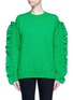 Main View - Click To Enlarge - VICTORIA, VICTORIA BECKHAM - Ruffle sleeve sweater
