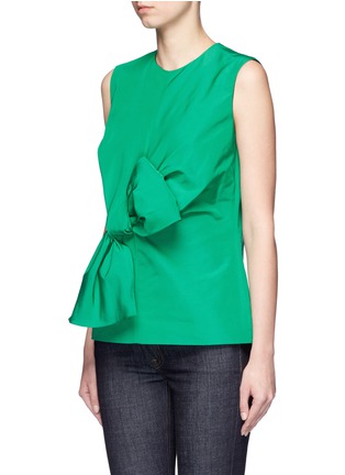 Front View - Click To Enlarge - VICTORIA, VICTORIA BECKHAM - Twist bow faille sleeveless top