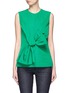 Main View - Click To Enlarge - VICTORIA, VICTORIA BECKHAM - Twist bow faille sleeveless top