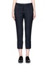 Main View - Click To Enlarge - VICTORIA, VICTORIA BECKHAM - Pinstripe wool blend cropped pants