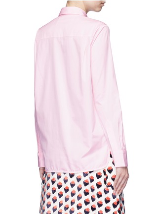 Back View - Click To Enlarge - VICTORIA, VICTORIA BECKHAM - Butterfly bow poplin shirt