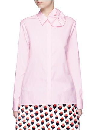 Main View - Click To Enlarge - VICTORIA, VICTORIA BECKHAM - Butterfly bow poplin shirt