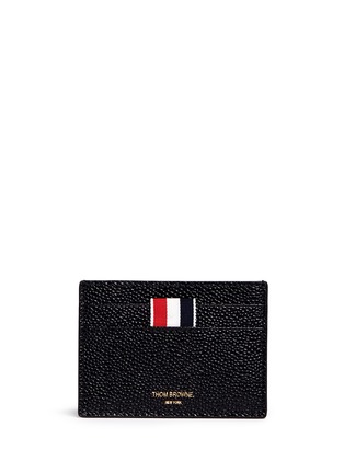 Main View - Click To Enlarge - THOM BROWNE  - Pebble grain leather cardholder