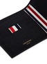 Detail View - Click To Enlarge - THOM BROWNE - Pebble grain leather bifold wallet