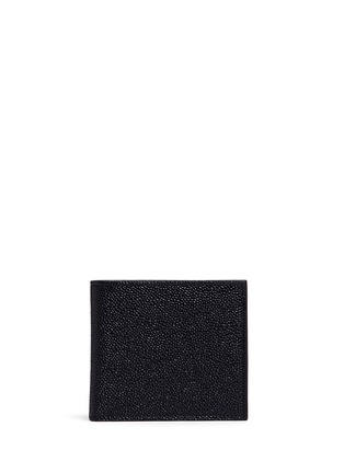 Main View - Click To Enlarge - THOM BROWNE  - Pebble grain leather bifold wallet