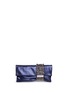 Main View - Click To Enlarge - JIMMY CHOO - 'Chandra' crystal bracelet metallic leather clutch