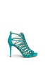 Main View - Click To Enlarge - JIMMY CHOO - 'Kera' leaf cutout suede sandals