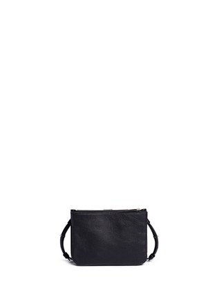 Back View - Click To Enlarge - SAINT LAURENT - 'YSL Tri-Pocket' leather bag