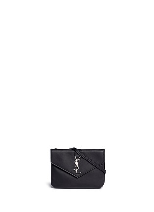 Main View - Click To Enlarge - SAINT LAURENT - 'YSL Tri-Pocket' leather bag