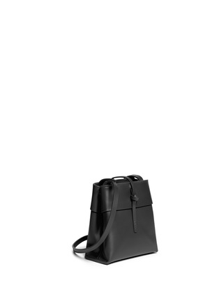 Front View - Click To Enlarge - KARA - 'Nano Tie' leather crossbody bag