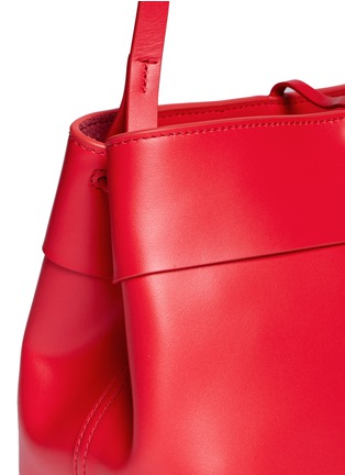 Detail View - Click To Enlarge - KARA - 'Tie' leather crossbody bag