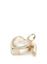 Detail View - Click To Enlarge - LOQUET LONDON - 14k yellow gold rock crystal heart locket – Small 12mm