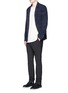 Figure View - Click To Enlarge - SONG FOR THE MUTE - Geometric jacquard long blazer