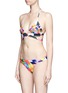 Figure View - Click To Enlarge - MARA HOFFMAN - Optical graphic low rise bikini bottoms