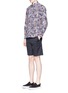 Figure View - Click To Enlarge - MAISON KITSUNÉ - 'Hibiscus Classic' mother of pearl button poplin shirt