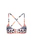 Main View - Click To Enlarge - MARA HOFFMAN - 'Pinwheel' lattice front bralette bikini top