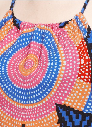 Detail View - Click To Enlarge - MARA HOFFMAN - 'Starbasket' print cover-up mini dress