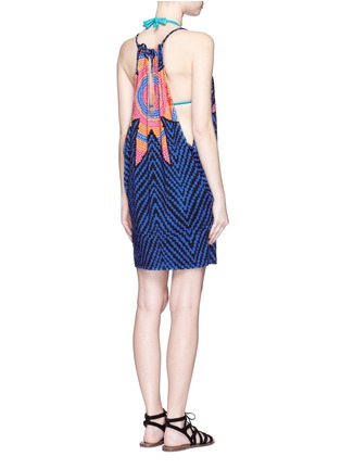 Back View - Click To Enlarge - MARA HOFFMAN - 'Starbasket' print cover-up mini dress
