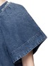 Detail View - Click To Enlarge - RACHEL COMEY - Ravine' bell sleeve cotton denim cropped top