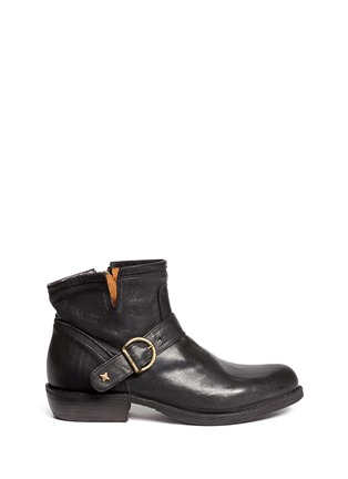 Main View - Click To Enlarge - FIORENTINI+BAKER - Chad' buckle strap leather ankle boots
