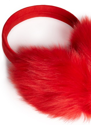 Detail View - Click To Enlarge - KARL DONOGHUE - Toscana lambskin shearling suede ear muffs