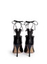 Back View - Click To Enlarge - ISABEL MARANT - 'Lelie' grommet topline leather lace-up sandals