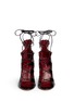 Figure View - Click To Enlarge - ISABEL MARANT - 'Lelie' grommet topline leather lace-up sandals