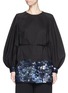 Main View - Click To Enlarge - DRIES VAN NOTEN - 'Daraw' sequin washed cotton bell sleeve dress