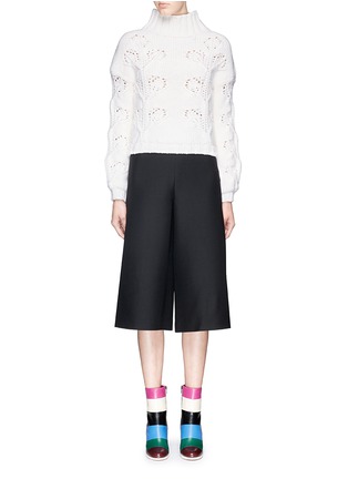 Figure View - Click To Enlarge - VALENTINO GARAVANI - Crepe couture culottes